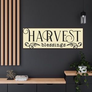 Harvest Blessing Framed Canvas 14x11